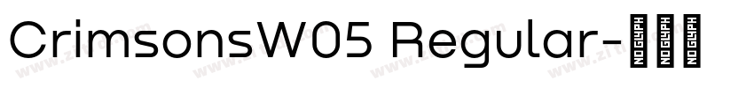 CrimsonsW05 Regular字体转换